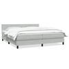 vidaXL Box spring postel s matrac&iacute; světle &scaron;ed&aacute; 200x210 cm samet