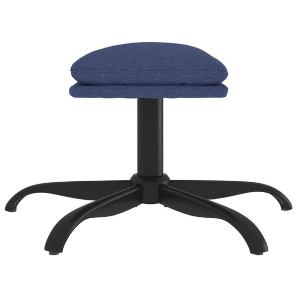 vidaXL Podnožka modrá 60x60x36 cm textil