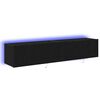 vidaXL TV wall cabinet 2 ks Čern&yacute; dub Kompozitn&iacute; dřevo