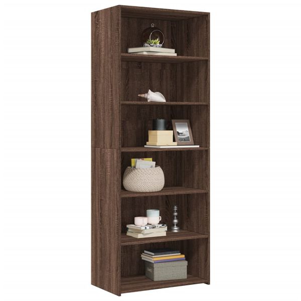 vidaXL Skříň highboard hnědý dub 70 x 41 x 185 cm kompozitní dřevo