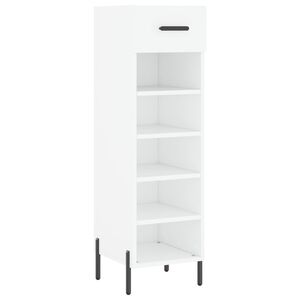 vidaXL Botn&iacute;k b&iacute;l&yacute; 30 x 35 x 105 cm kompozitn&iacute; dřevo