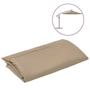 vidaXL N&aacute;hradn&iacute; potah na konzolov&yacute; slunečn&iacute;k taupe 300 cm