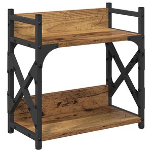 vidaXL Stojan na tisk&aacute;rnu Star&eacute; dřevo 40 x 20 x 40 cm Kompozitn&iacute; dřevo