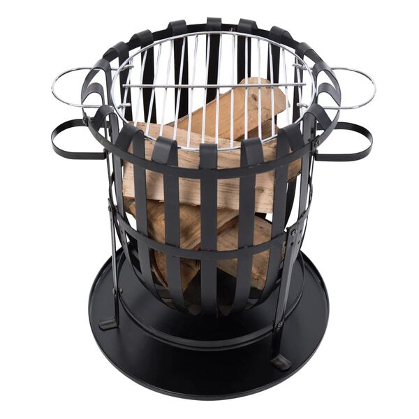 RedFire Koš na oheň Dallas černý ocel