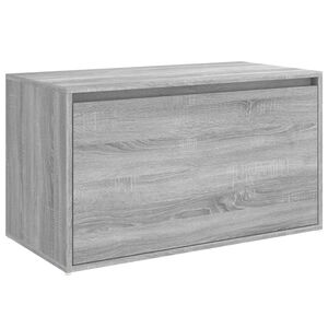 vidaXL Lavice do předs&iacute;ně 80 x 40 x 45 cm &scaron;ed&aacute; sonoma kompozitn&iacute; dřevo