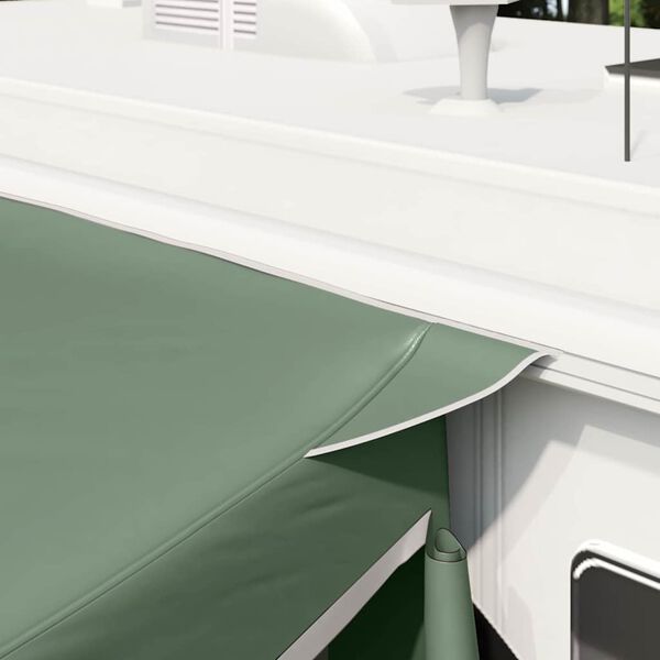 vidaXL Stan na zadn&iacute; dveře auta Zelen&aacute; 285 x 255 x 245 cm taft