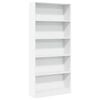 vidaXL Knihovna b&iacute;l&aacute; 80x24x176 cm kompozitn&iacute; dřevo