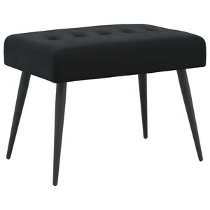 vidaXL Lavice s knofl&iacute;kov&yacute;m pro&scaron;&iacute;v&aacute;n&iacute;m Čern&aacute; 60 x 40 x 45 cm Samet