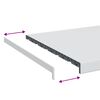 vidaXL Parapet okna B&iacute;l&yacute; 100 x 50 x 4,5 cm PVC