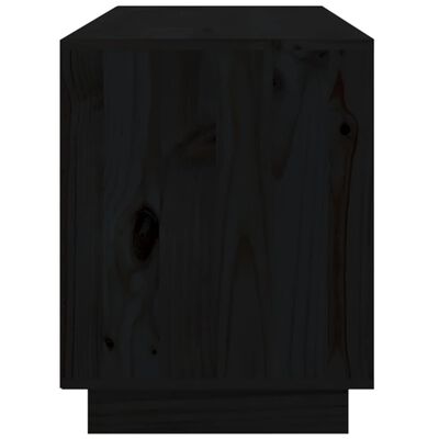 vidaXL TV skříňka černá 176x37x47,5 cm masivní borové dřevo