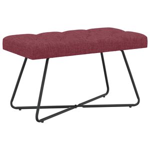 vidaXL Lavice s knofl&iacute;kov&yacute;m pro&scaron;&iacute;v&aacute;n&iacute;m V&iacute;no Červen&eacute; 80 x 40 x 46 cm