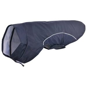vidaXL Pl&aacute;&scaron;těnka pro psy s reflexn&iacute;mi proužky polyester modr&aacute; XXS