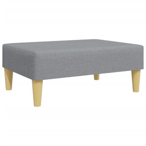 vidaXL Podnožka světle &scaron;ed&aacute; 77 x 55 x 31 cm textil