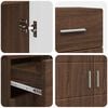 vidaXL Dřevěná skříň Hnědý dub 88,5 x 30,5 x 73 cm kompozitní dřevo