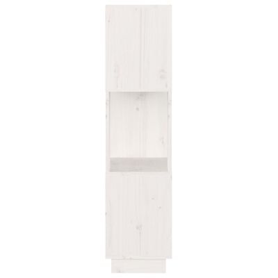 vidaXL Knihovna / dělicí stěna bílá 51 x 25 x 101 cm masivní borovice
