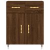 vidaXL Skř&iacute;ň highboard hněd&yacute; dub 69,5 x 34 x 180 cm kompozitn&iacute; dřevo