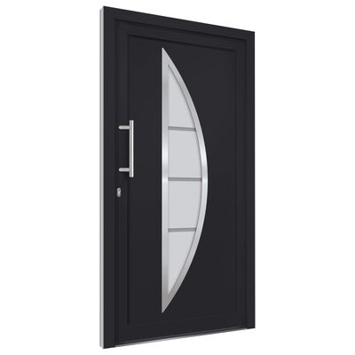 vidaXL Vchodové dveře antracitové 98 x 208 cm