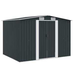 vidaXL Zahradn&iacute; domek na n&aacute;řad&iacute; antracitov&yacute; ocel 257 x 205 x 178 cm