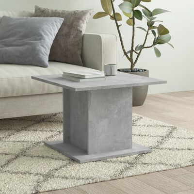 vidaXL Konferenční stolek betonově šedý 55,5x55,5x40 cm dřevotříska