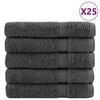 vidaXL Pr&eacute;miov&eacute; ručn&iacute;ky SOLUND 50 ks antracitov&eacute; 100x200 cm 600 g/m&sup2;