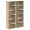 vidaXL CD skř&iacute;ň 2 ks Dub sonoma 60 x 17 x 92 cm Kompozitn&iacute; dřevo