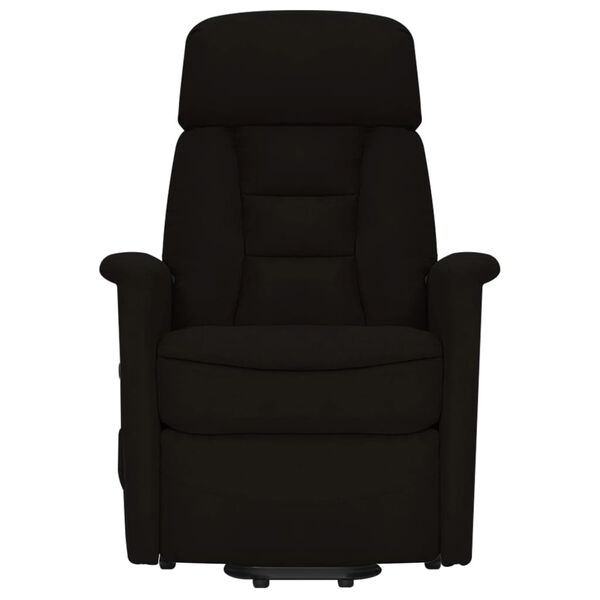 vidaXL Zvedac&iacute; mas&aacute;žn&iacute; křeslo čern&eacute; l&aacute;tka z mikrovl&aacute;kna