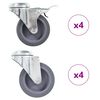 vidaXL 8 ks otočn&aacute; kolečka s otvorem pro &scaron;roub 75 mm