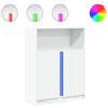 vidaXL Př&iacute;born&iacute;k LED b&iacute;l&yacute; 77 x 34 x 100 cm kompozitn&iacute; dřevo