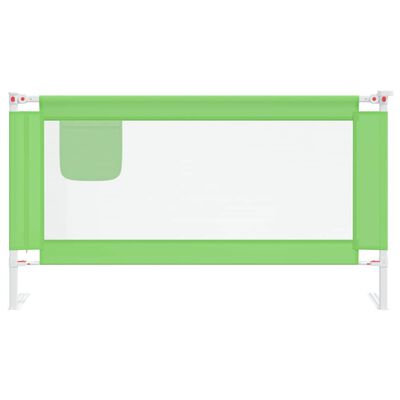 vidaXL Dětská zábrana k postýlce zelená 150 x 25 cm textil