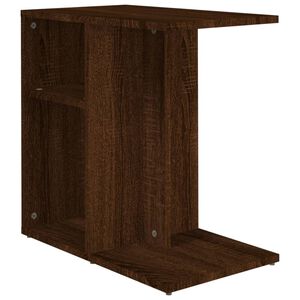 vidaXL Odkl&aacute;dac&iacute; stolek Hněd&yacute; dub 50x30x50 cm kompozitn&iacute; dřevo