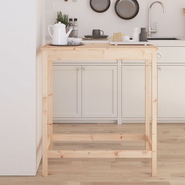 vidaXL Barový stolek 100 x 50 x 110 cm masivní borové dřevo