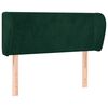 vidaXL Čelo postele typu u&scaron;&aacute;k tmavě zelen&eacute; 103x23x78/88 cm samet