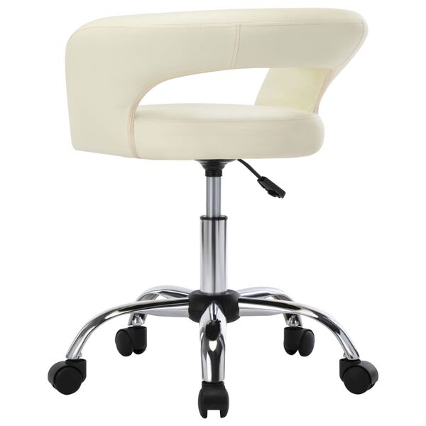 vidaXL J&iacute;deln&iacute; židle 2 ks kr&eacute;mov&eacute; uměl&aacute; kůže