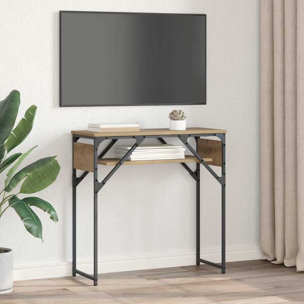 vidaXL Konsole Artisanov&yacute; dub 75x30x75cm kompozitn&iacute; dřevo