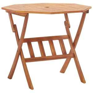 vidaXL Skl&aacute;dac&iacute; zahradn&iacute; stůl 90 x 75 cm masivn&iacute; ak&aacute;ciov&eacute; dřevo
