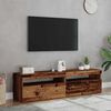 vidaXL TV stolky s LED 2 ks old wood kompozitn&iacute; dřevo