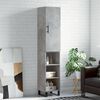vidaXL Skř&iacute;ň highboard betonově &scaron;ed&aacute; 34,5x34x180 cm kompozitn&iacute; dřevo