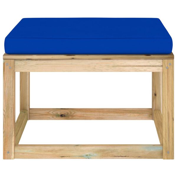 vidaXL Zahradn&iacute; podnožka s podu&scaron;kou zeleně impregnovan&aacute; borovice