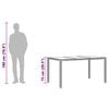 vidaXL Zahradn&iacute; stůl se skleněnou deskou &scaron;ed&yacute; 150x90x75 cm polyratan