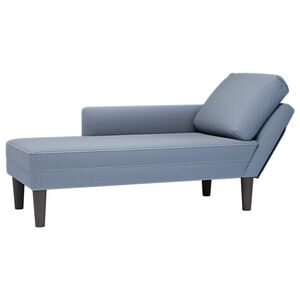 vidaXL Leno&scaron;ka s pol&scaron;t&aacute;řem modr&aacute; man&scaron;estr textil