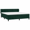 vidaXL Box spring postel s matrac&iacute; tmavě zelen&aacute; 160x200 cm samet
