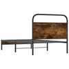 vidaXL R&aacute;m postele bez matrace 100x200 cm kouřov&yacute; dub kompozitn&iacute; dřevo