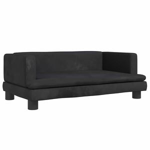 vidaXL Pel&iacute;&scaron;ek pro psy čern&yacute; 80 x 45 x 30 cm samet
