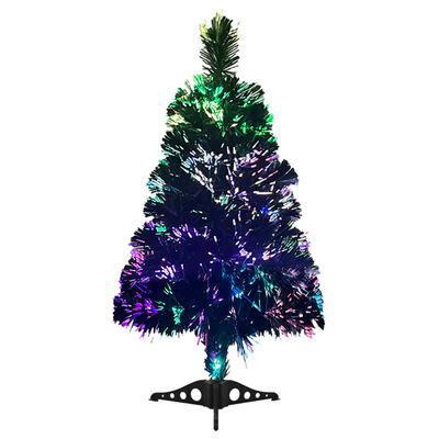 vidaXL Umělý vánoční stromek s optickým vláknem 64 cm zelený