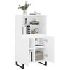 vidaXL Skř&iacute;ň highboard b&iacute;l&aacute; 60 x 36 x 110 cm kompozitn&iacute; dřevo