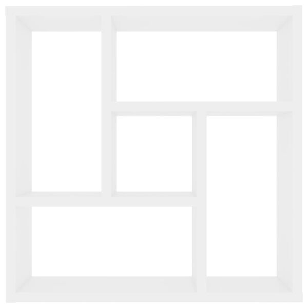 vidaXL Nástěnná police bílá 45,1 x 16 x 45,1 cm kompozitní dřevo