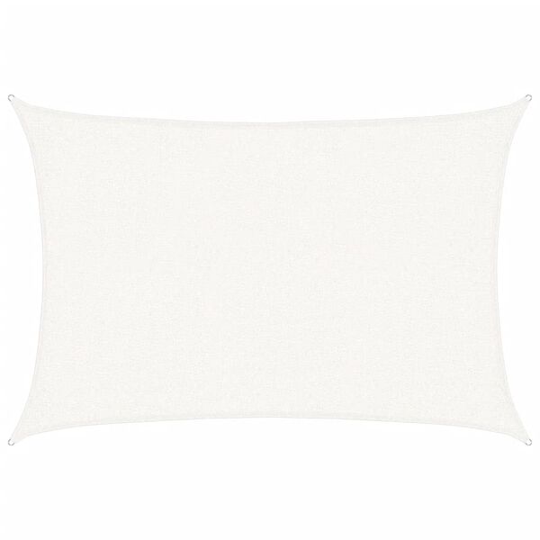 vidaXL Plachta proti slunci 160 g/m&sup2; b&iacute;l&aacute; 2 x 2,5 m HDPE