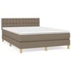 vidaXL Box spring postel s matrac&iacute; taupe 140x190 cm textil