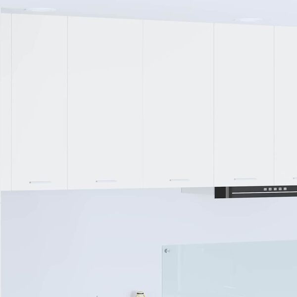 vidaXL Z&aacute;věsn&aacute; skř&iacute;ňka se dveřmi B&iacute;l&aacute; 80 x 31 x 80 cm kompozitn&iacute; dřevo