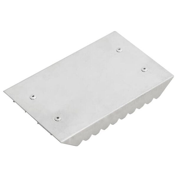 vidaXL Hřb&iacute;lka 3 ks stř&iacute;brn&aacute; hlin&iacute;k